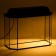 Aquarium "Panoramic" with a lid, 25 liters, 44 x 18.5 x 31/36.5 cm, black