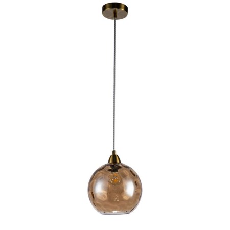 Suspended Indigo lamp, 11003/1p cognac. 1x40W, E14, 200x200x255/1771 mm, cognac color-1
