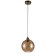 Suspended Indigo lamp, 11003/1p cognac. 1x40W, E14, 200x200x255/1771 mm, cognac color