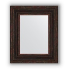 Mirror in the baguette frame - dark Provence 99 mm, 49 x 59 cm, evoForm