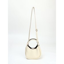 Bag Female Tout with zipper, white color
