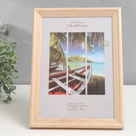 Photo frame tree "Image Art" C18 15x21 cm, (plastic screen), natural wood