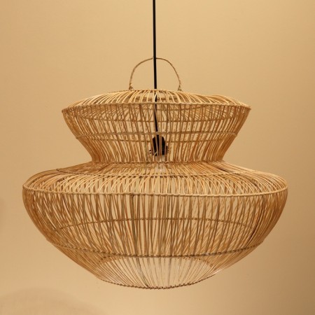 Ceiling Lamp from Rotan "Tommy" 1x120W, E27, 70x70x50 cm-2