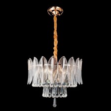 Crystal chandelier Gerhort G21147/11GD+CL, 11x40W, E14, 105x55x55 cm, Golden color