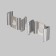 A set of mounts for the profile alm001S-2M, 10 pcs