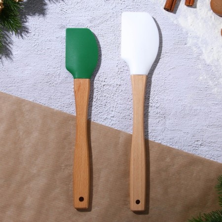 A set of silicone blades "New Year's miracle", 2 pcs in a set (26x5 cm, 23.3x4.3 cm)-3