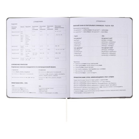 Universal diary for grades 1-11, hard cover, artificial leather, elastic band, lies, tinted block, 48 sheets-17