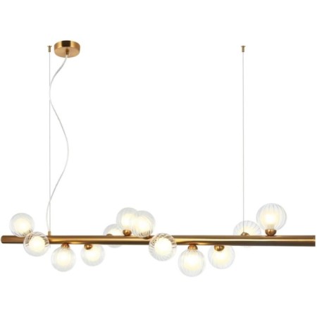 Shardin 12xg9 LED 127x28x32-150 cm lamp, bronze color