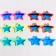 Star giant glasses, matte, Mix colors