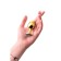 Anal plug Metal by Toyfa, golden, with a white crystal, 7.5 cm, d = 3 cm
