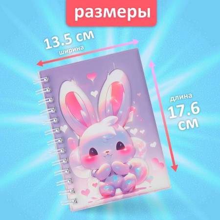 Notebook Gift Book on the crest 80l, line, color block, PVC Bun 3D cover (17.6x13.5cm) 105-1
