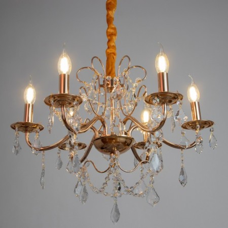 Vita chandelier 6x40W E14 gold 58x58x50 (88) cm-2