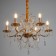 Vita chandelier 6x40W E14 gold 58x58x50 (88) cm