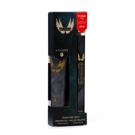 Perfume set female Rapperbraveness: Toilet water, 35ml + body lotion, 35ml-3