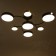 Terra chandelier 7XLED 132W 3000-6000K black and gold 75x75x21 cm Bayerlux