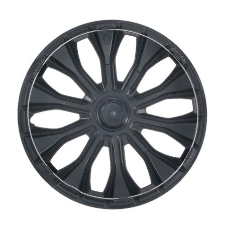 Wheel caps R15 "Voltok", silver, carbon, set 4 pcs-1
