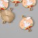 Decor for creativity Metal, enamel "Lama on the rainbow" 2.7x2.1 cm