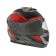 Modular helmet with two visors, size XXL (61), model-BLD-160E, black and red