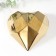 Souvenir Ceramics "Heart 3d Branch" Gold 15x15x5 cm