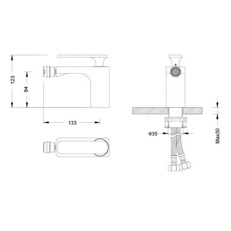 Timo Torne 4362/00-16F, single-leaf, chrome/white mixer-1