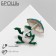 Brooch-Kulon "Frog" under an umbrella, color in silver