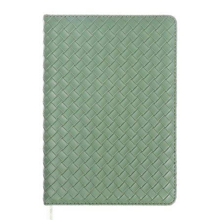 Delicidal of a non -combined A5 136 sheets, leatherette Devente. Clair, solid cover with foam rubber, perforation, liesse, block 70, green