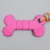 Chewing toy with a rope "bone with a tail", pink