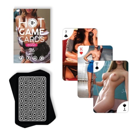 Playing Cards "Hot Game Cards" Roles, 36 cards, 18+-1