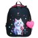School backpack 38 x 30 x 16 cm, ergonomic back, Stavia "Sweet Cat", blue