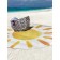 Pareo and beach rug "Sun through the eyes of a child", d = 150 cm