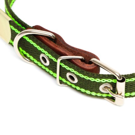 Collar of tarpaulin dimensionless single-layer, 57 x 2.5 cm, Osh 25-45 cm, khaki/Green-2