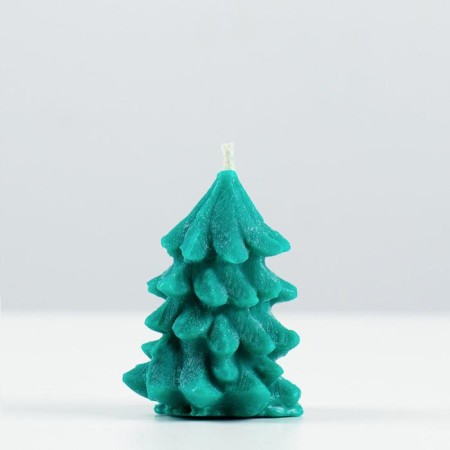 New Year's candle "Christmas tree", 6.5 cm, green-1