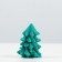 New Year's candle "Christmas tree", 6.5 cm, green