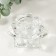 Glass of glass per 1 candle d = 4 cm "Blocked flower" 10x10x4.5 cm