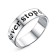Ring "Dream", echoing with oxidation, 17.5 size