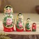 Matryoshka "Semenovskaya", 4 puppet, the highest category