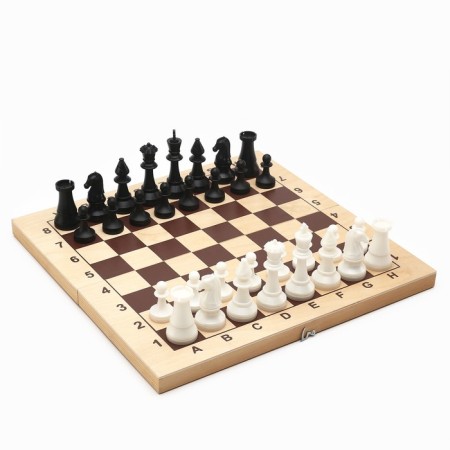 Chess figures are tournament, plastic, King H-10.5 cm, pawn H-5 cm-2