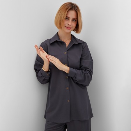 Female set (shirt, trousers) minku: Home Collection Graphite Color, Rr. 54-9