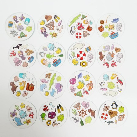 The board game to the reaction and attention "Dubbl. Underwater World ", 20 cards, 5+-2