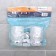 Holder for dental brushes wall, Accoona A11004, 2 glasses, glass, color chromium