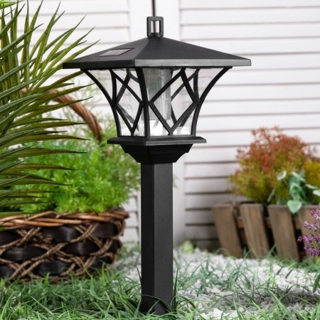 Unieel Retro Garden Lamp on a Solar Battery, 17 × 155 × 17 cm, white glow-1