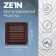 Ventilation grate Zein Lux RM1212kr, 125 x 125 mm, with a grid, metal, brown