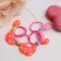 Hair gum "Magic" (set 4 pcs) ears with balls, 2.5 cm, mix