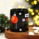 New Year! Homeleon mug New Year's ceramic “The more balls!”, 350 ml, black color