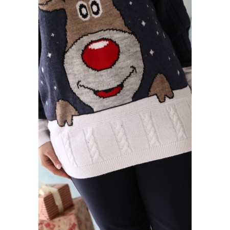 Female jumper, size 54, blue color-1