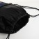 Bag for shoes on the lace, black color