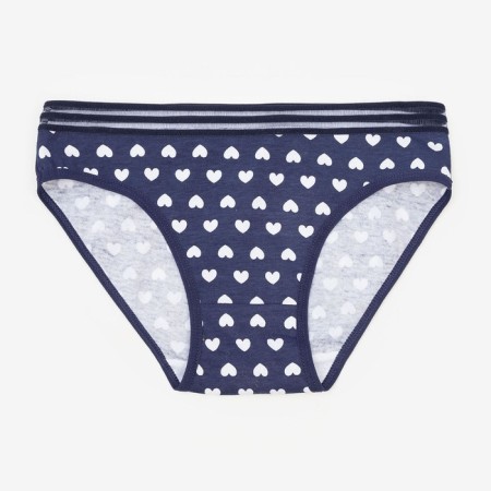 Panties female slips, dark blue color, rr 42-44
