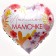 Foil ball 18 "Favorite Mom" ​​heart, with a substrate