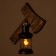 Sconces "retro ax" E27 40W black 33x10x40 cm