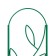 Shpalera, 173 × 37 × 1 cm, metal, green, “decorative. Stem"